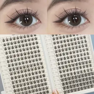 1 Box Of 320 Cluster C-shaped Curling Set -320 Pieces 10-13mm Group Eyelash Extension, Lazy Trilogy, Suitable for Home Makeup, Diy Eyelash Styling, Diy Eyelash Extensions, Easy To Create Beauty, Cosmetic
