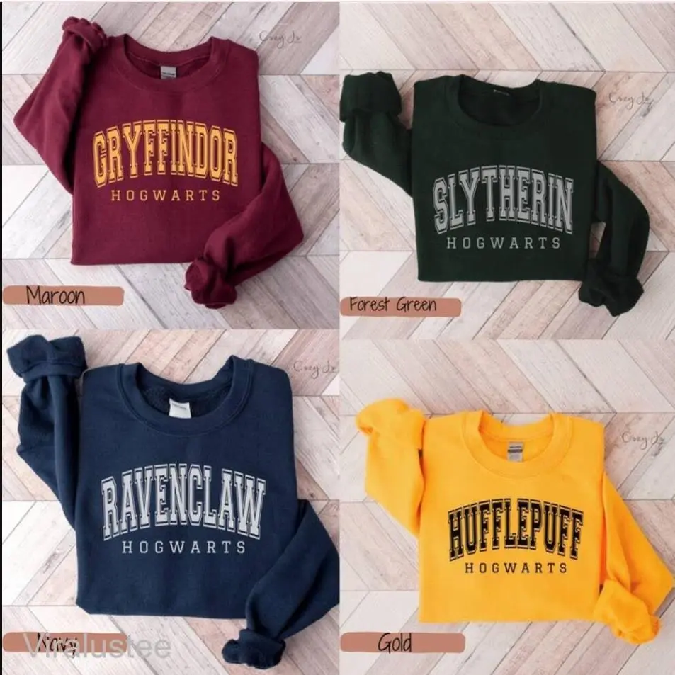 Vintage HP Shirt, Wizard House Sweatshirt, Fantasy Wizard Shirts, Custom Wizard Housez Shirt, Magic Wizards Sweatshirt Casuals