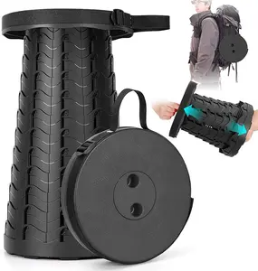 Foldable Stool Thickened, Portable Collapsible Stool Retractable Stool for Fishing, Hiking Tours, BBQ, Parties, Outdoor Activities
