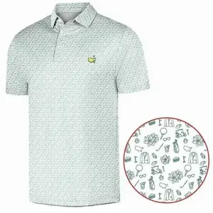 Mens Masters Golf Polo Shirt 2026 Lightweight Breathable Performance Shirt