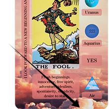 Tarot Cards with Meanings on Them for Beginners Classic Learning Training Tarot Deck Set with Message for Reading