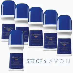 Avon Mesmerize Roll-on Anti-perspirant Deodorant Size 2.6 Fl. oz SET of 6
