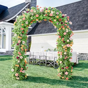 Metal Garden Arch - Freestanding Flower Stand for Wedding & Event Decoration, 2 Sizes for Climbing Plants, Roses, Vines