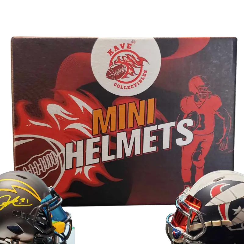 1st 16 Teams Live Stream Breaks - (1) Signed Football Memorabilia Mini Lid Break - Kave Collectibles