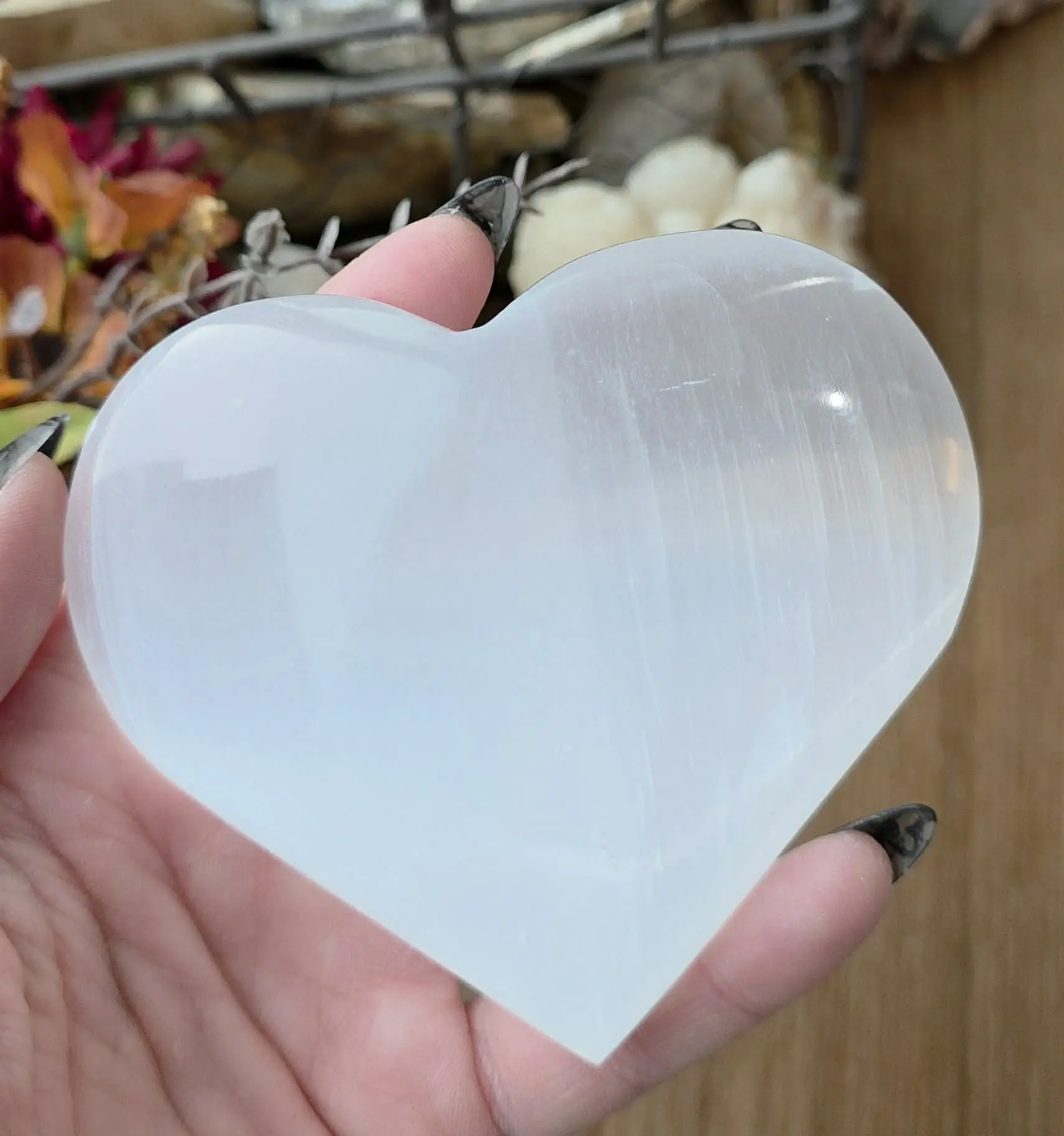 Selenite Heart Selenite Heart