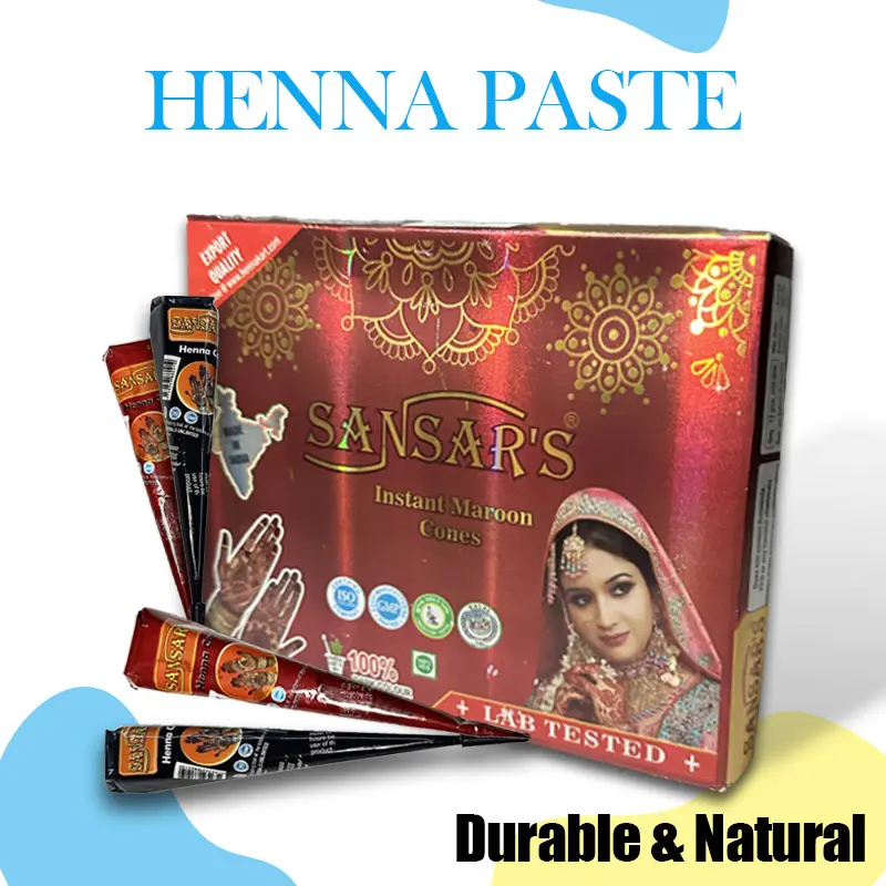 Henna Temporary Tattoo Set, Henna Cream and Tattoo Pattern Template or Henna Cream, easy to use nail art tattoo set, long-lasting natural look, perfect for DlYTattoo lovers, Christmas gift, Investec EnTiktok, neutral products