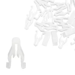 30pcs White Plastic Nylon Switch Bezel Clip 90467-10203 for Toyota for Lexus 4Runner Camry Corolla Highlander Land Cruiser RAV4 Sienna Tundra Etc