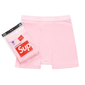 Supreme Hanes Boxer Briefs (2 Pack) Pink (unisex) by StockX