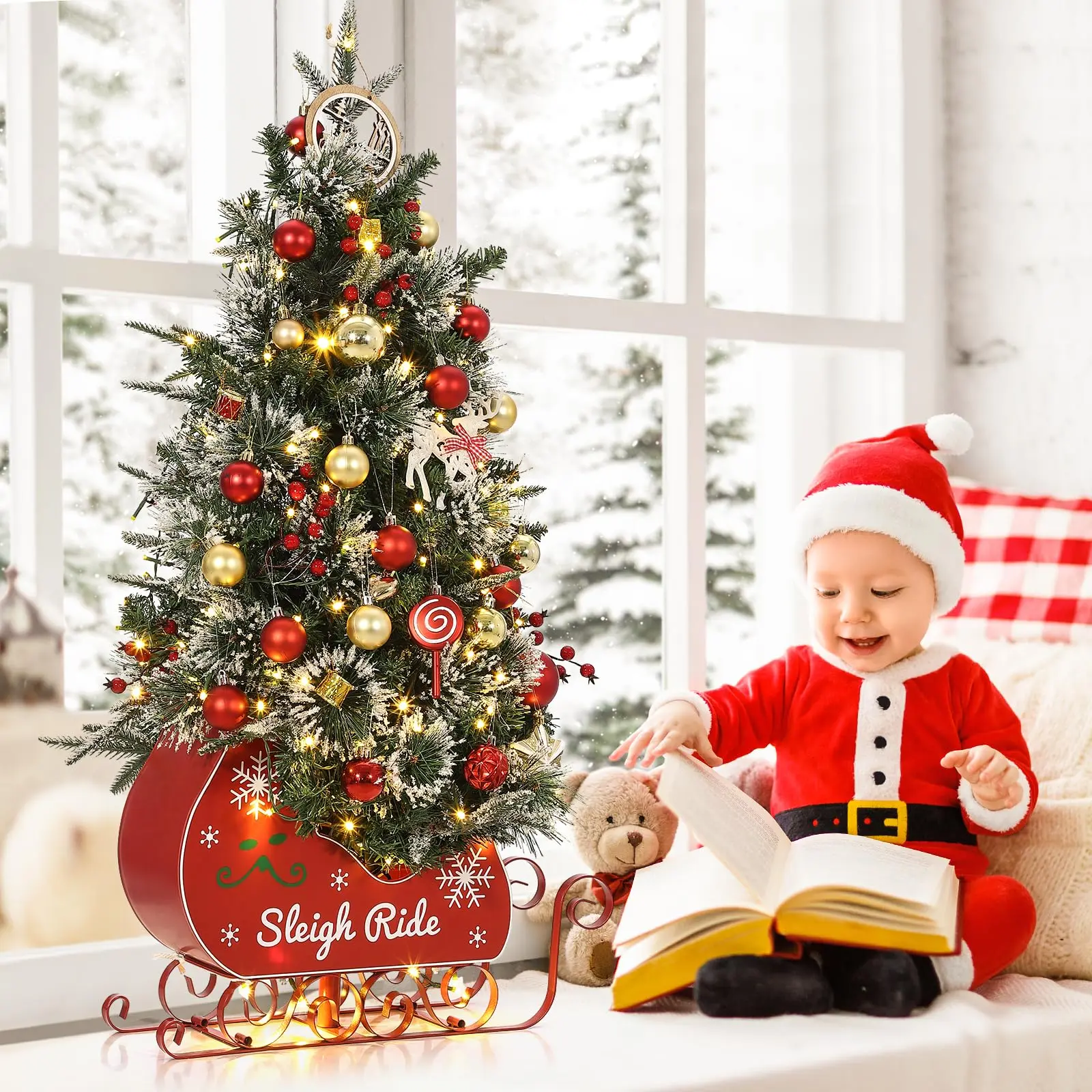 【Christmas Gift】GAOMON 3FT Artificial Christmas Trees
