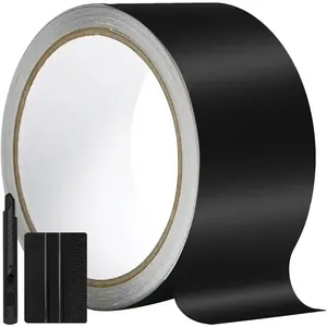 MELLOW MORNINGS 2IN X 30FT Matte Black Vinyl Wrap for Chrome Delete Window Trim  Door Sill Protector with Air Release  Including Vinyl Wrap Tool Kit