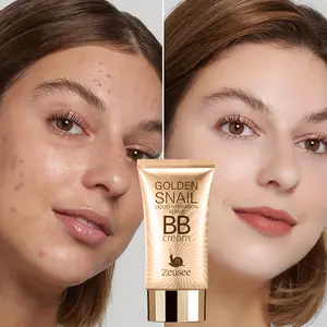 Golden Snail Serum BB Cream Foundation Primer - Full Coverage, Matte Finish, Moisturizing BB Cream for All Skin Types, Pore-Hiding & Blemish Covering, 1.4 - 1.7 Fl Oz, Beauty Primer|Matte Finish Foundation|Poreless Finish, Golden Snail