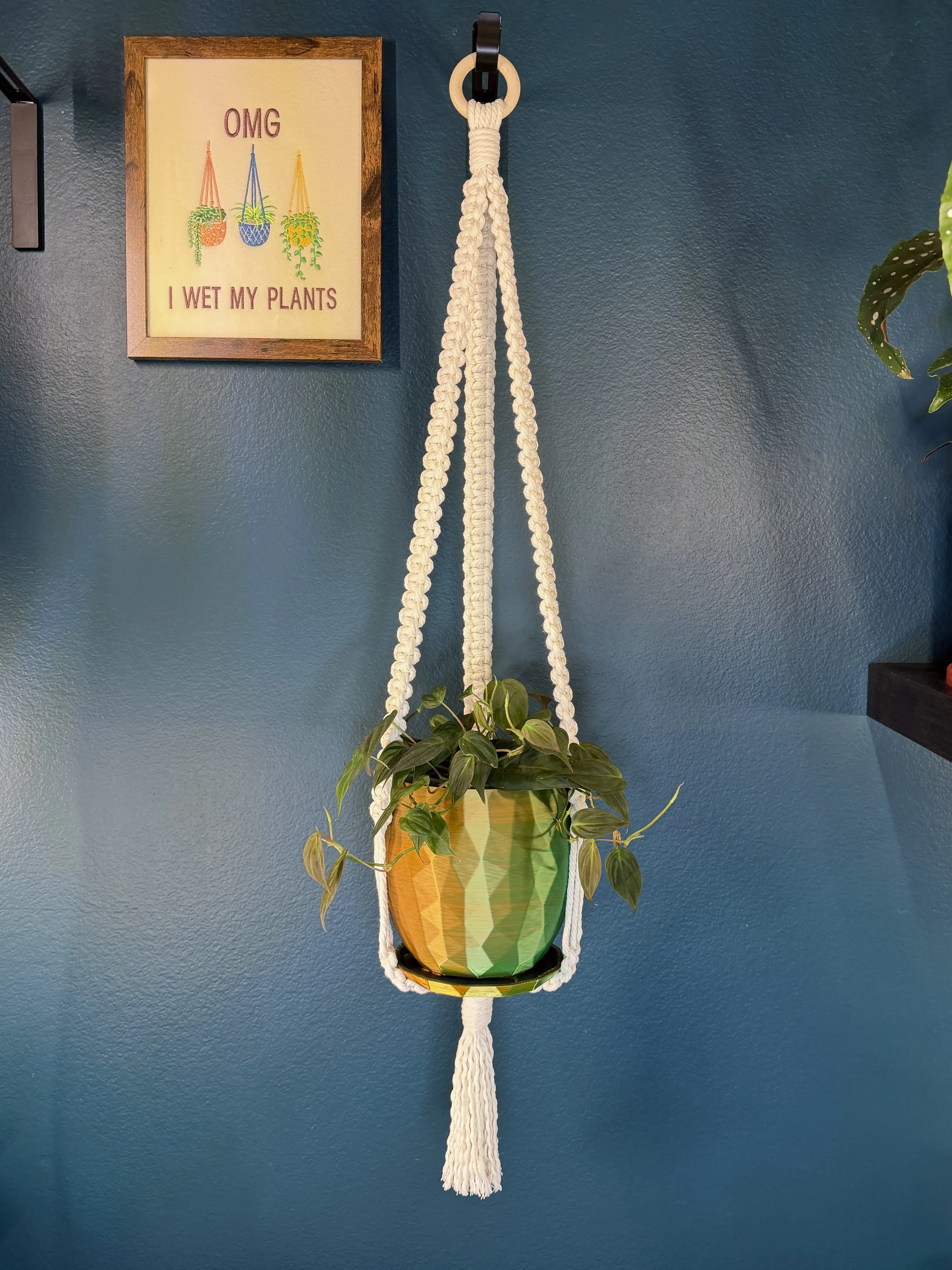Macrame Plant Hanger - Fits Drip Tray