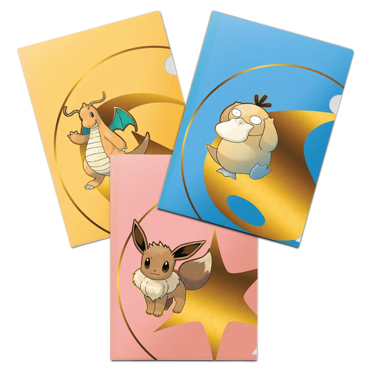 Pokémon Tournament Folios 3 Pack - Psyduck, Eevee, and Dragonite Pokémon Tournament Folios 3 Pack - Psyduck, Eevee, and Dragonite