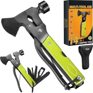 Christmas Gifts for Men Dad,  Multitool Axe for Mens Gifts, Gifts for Dad Husband Dad Boyfriend, Christmas Gifts Mens Stocking Stuffers-14 in 1 Multi Tool Axe Hatchet