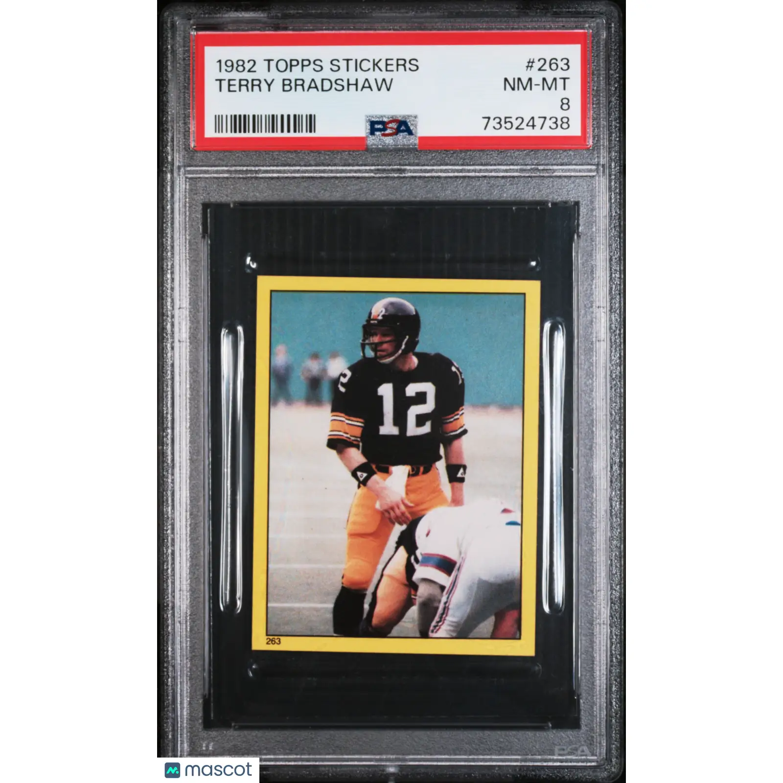 Terry Bradshaw PSA 1982 Topps Stickers Football #263 8 73524738
