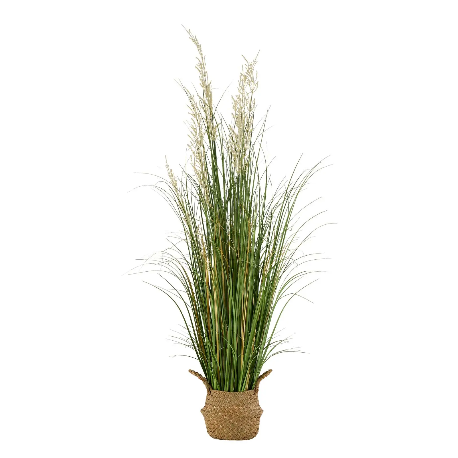【SummerFinds】VEVOR 4 ft (119 cm) Lightweight Sturdy Stable PVC Artificial Reed Flowers Plant, 1-Piece Potted Faux Greenery Shrub, Premium Floral Decor for Indoor Outdoor Home Garden, 1 Pack Green