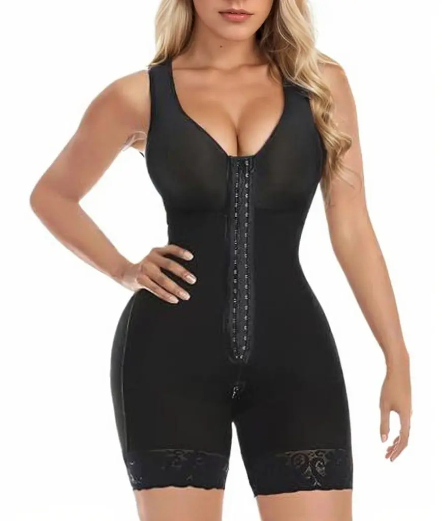 LumineLift™ Post-Surgery Colombian Faja — Full Body Shaper with Butt Lifter & Zipper Crotch