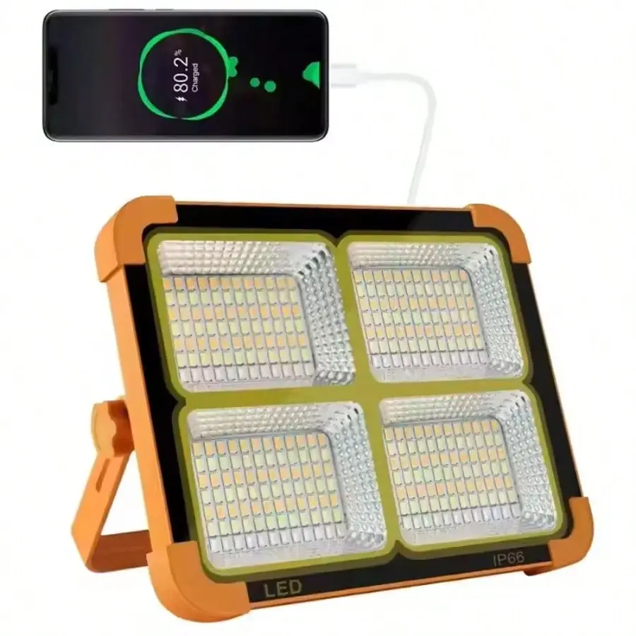 Solar portable lamp multifunctional projection lamp Portable emergency lamp Dengfeng camping lamp night market stall lamp