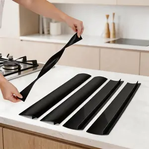 4 Pack Silicone Stove Gap Covers – 21 Inch Heat Resistant Kitchen Gap Filler, Easy Clean Stove Counter Guard, Spill and Crumb Protector pad comfort quilt jacket