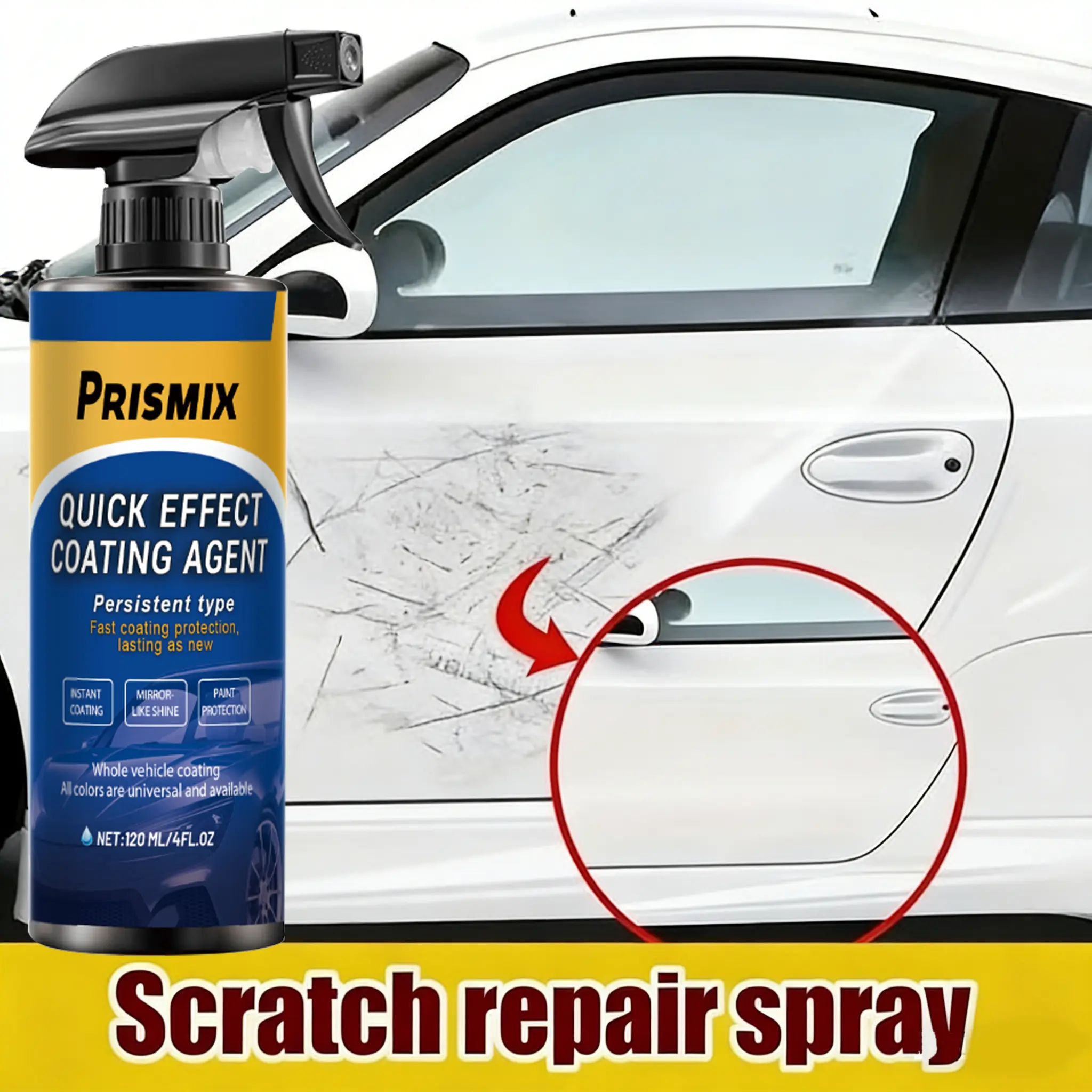 3-Piece Ultimate Car Paint Protection and Water-Repellent Glass Treatment: Repairs fine scratches, withstands harsh environments, maintains a long-lasting shine, and protects the surface of your beloved car