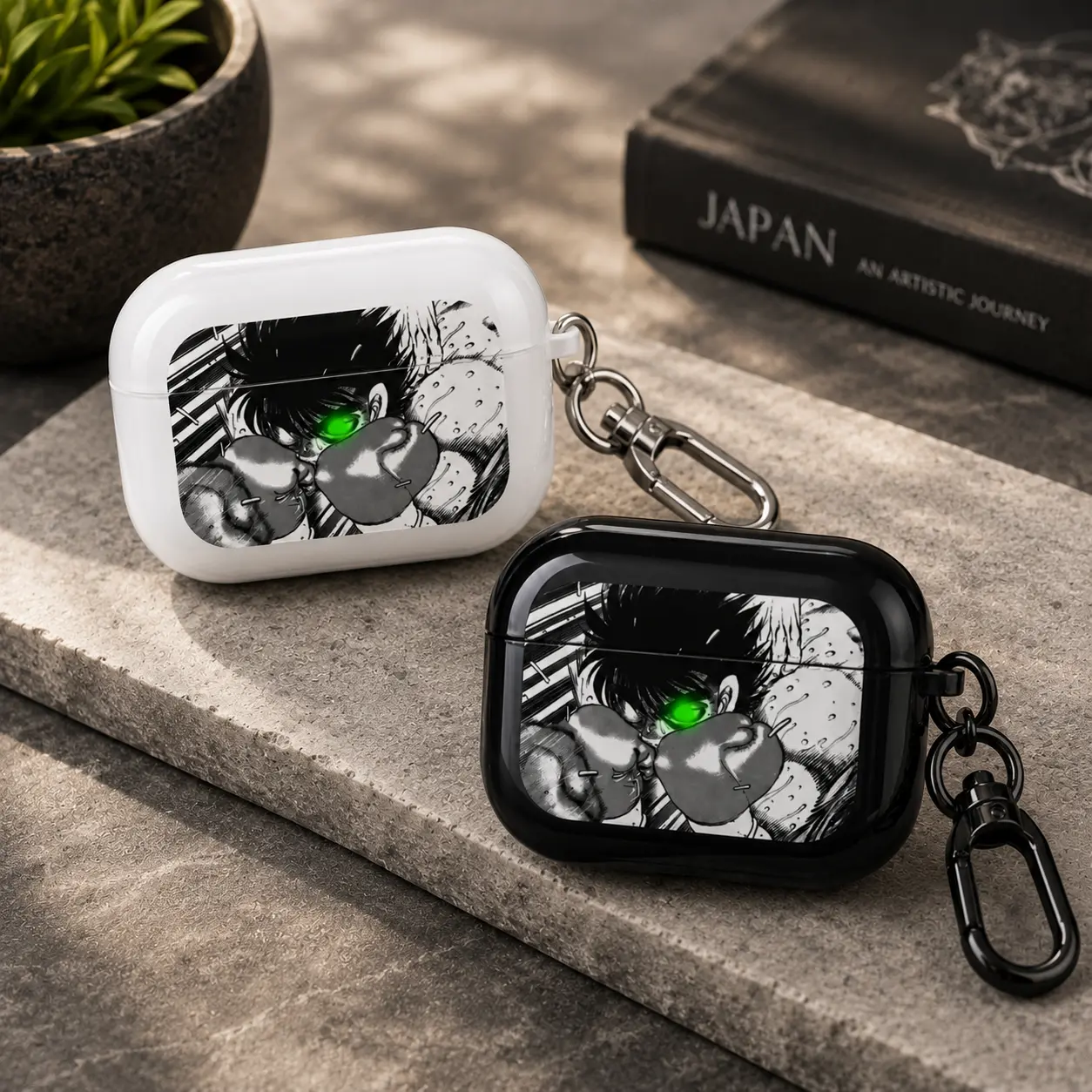 NO KEYCHAIN INCLUDED Japanese Anime Theme AirPods Case The First Step - Hard Plastic, Shockproof, For AirPods 123ProPro 24