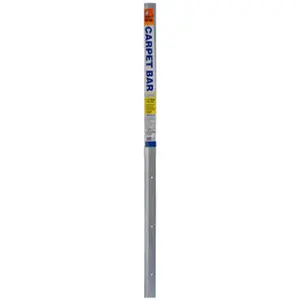 212 MAIN Hammered Silver Aluminum Carpet Bar Flooring Joiner, Thermwell H591HS-6, 1.38 x 72 in.
