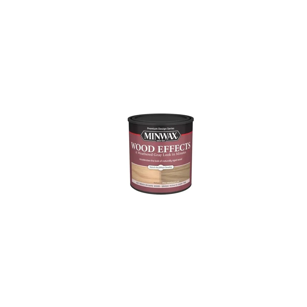 212 MAIN Minwax 271551 1 qt Wood Effects Accelerator, Weathered Gray - For Bare Wood, Creates Naturally Aged Look, Quart, Unique Look