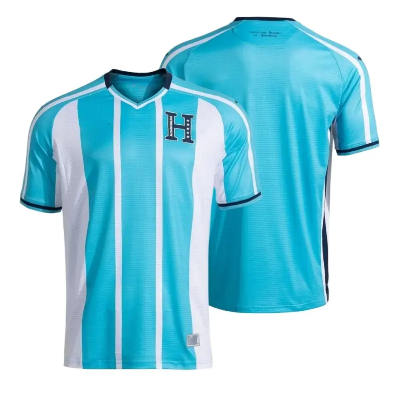 2627 Honduras National Team Home and Away Black White Short-Sleeve Soccer Jersey