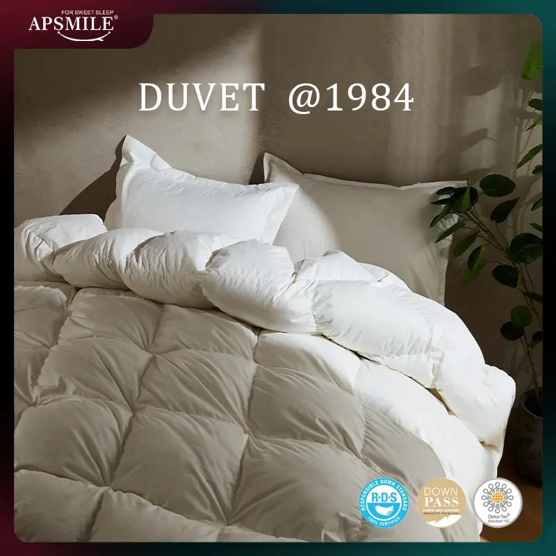 APSMILE Goose  Down Duvet Comforter-Fluffy Duvet Insert-Luxurious bedding comforter Kingsize Queensize gray white duvet insert Hotel collection comfy comforter fluffy cloud bed duvet blanket-Halloween Gifts down  comforter-TikTokShopLaborDaySale