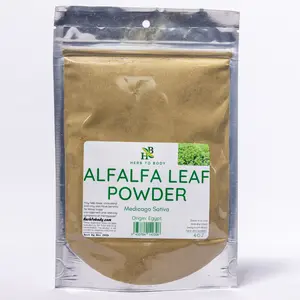 Herb To Body Alfalfa Leaf Powder 4oz - Wildcrafted - Premium Quality