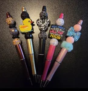 Custom Focal Pens with Unique Designs and Colorful Beads for Personalized Writing