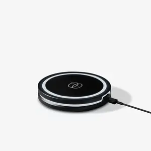 Smart Coaster 2.0 (Black) – Portable Cocktail Maker & Drink Mixer, App-Enabled Home Bartender Machine with 1000+ Recipes for Cocktails & Mocktails