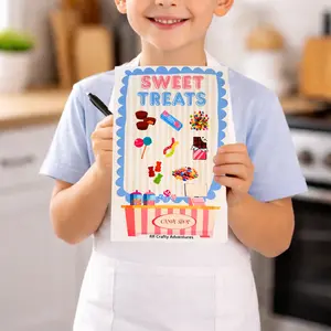 Sweet Treats Pretend Play Notepad for Kids | Bakery & Dessert Menu Pad | Kids Role Play Activity | 30 Page Tear-Off Pad | Play Kitchen Toy