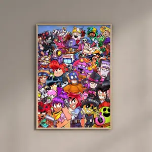 Brawl Stars Poster Brawl Stars Clipart Brawl Stars Kids Nursery Kids Room Gift for birthday