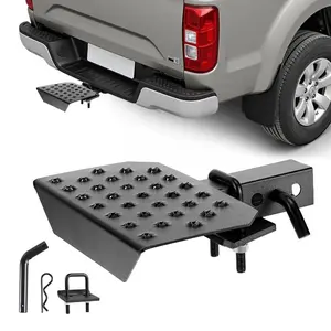 fathersdaygift VEVOR Hitch Step for 2 Inch Receiver, Universal Rear Bumper Guard Protector with 350 LBS Load Capacity, Wide Non - Slip Tow Hitch Step with Pin Kit and Stabilizer, Fit for Truck, SUV, Pickup, TrailerVEVOR Super Brand Day