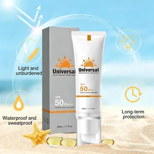 Sunscreen to prevent sunburn andtanning,Universal Tinted Face MoisturizerSunscreen,SPF 50 PA+++,Water Resistant AndNon-Greasy,For All Type Skin Facial Skincare Daily Sun Protection for Commuting