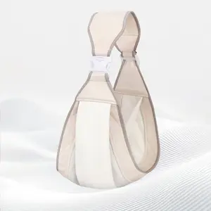 Baby Pure Color Carrier Backpack, PU Baby Back Carrier Strap, Multi-Functional Breathable Newborn Nursing Bag, All Seasons Use, Newborn Sling Carriers