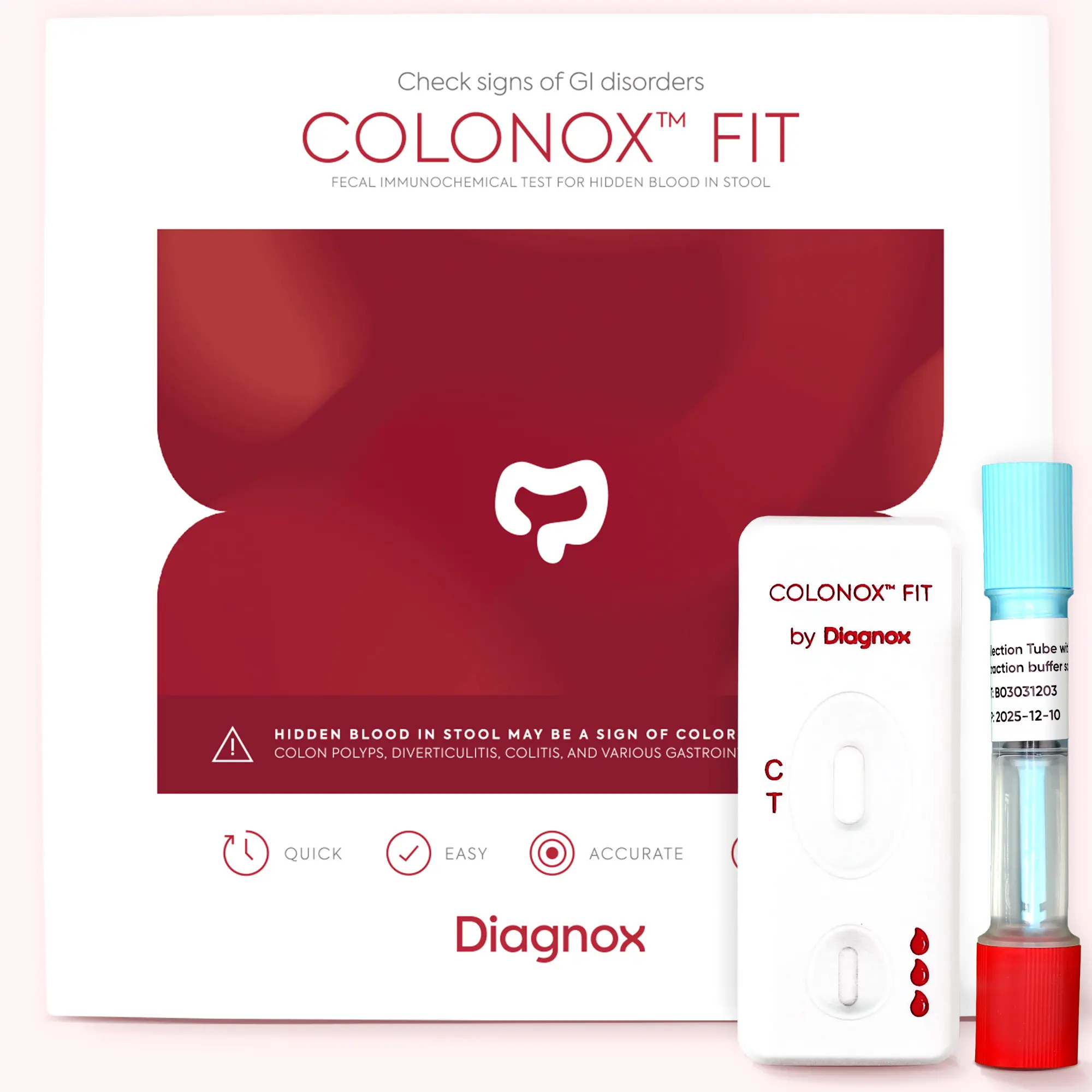 COLONOX FIT Kit – Easy to Use and OTC-Cleared (1 Test)