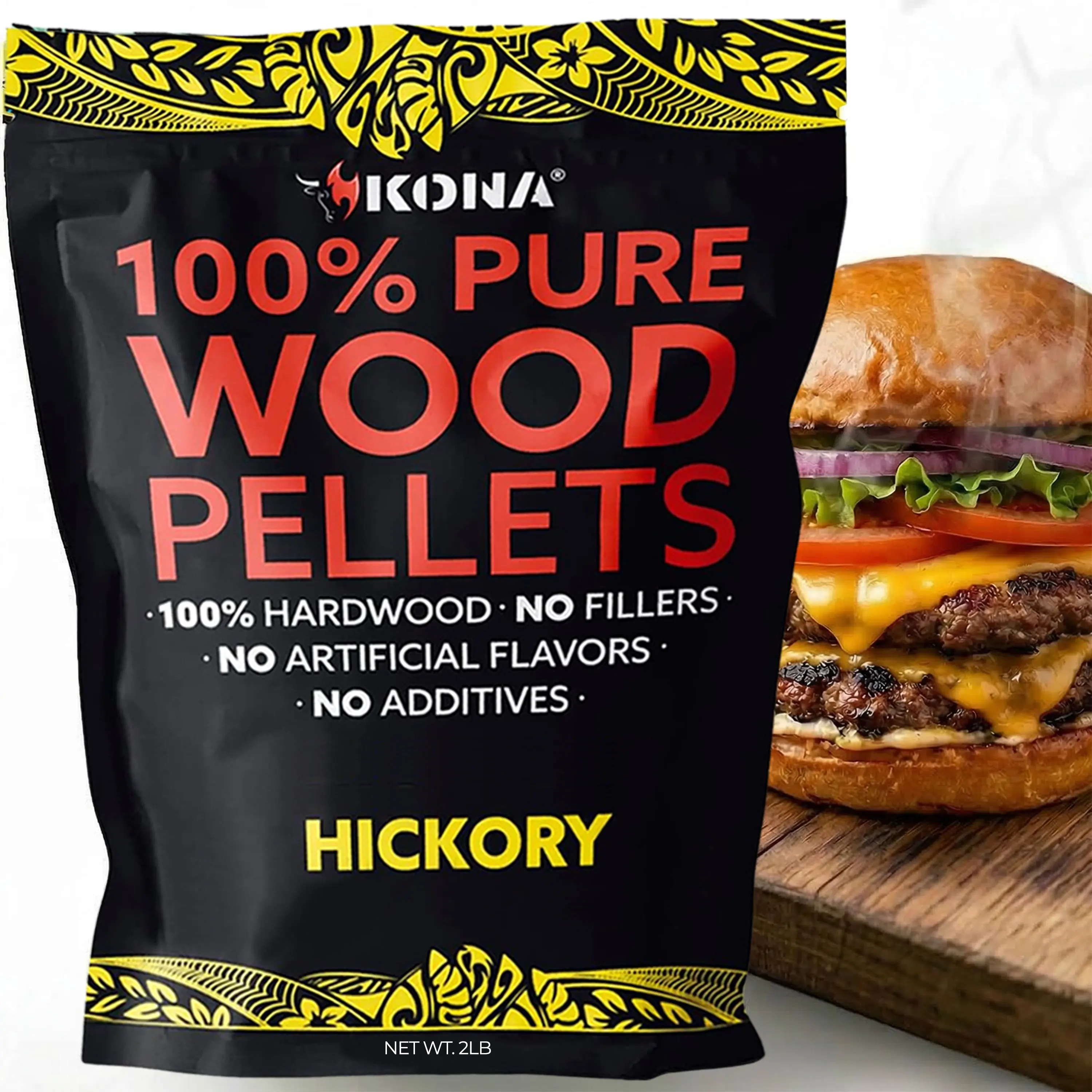 Kona 100% Hickory Wood Smoker Pellets for Ninja Woodfire & Smokers