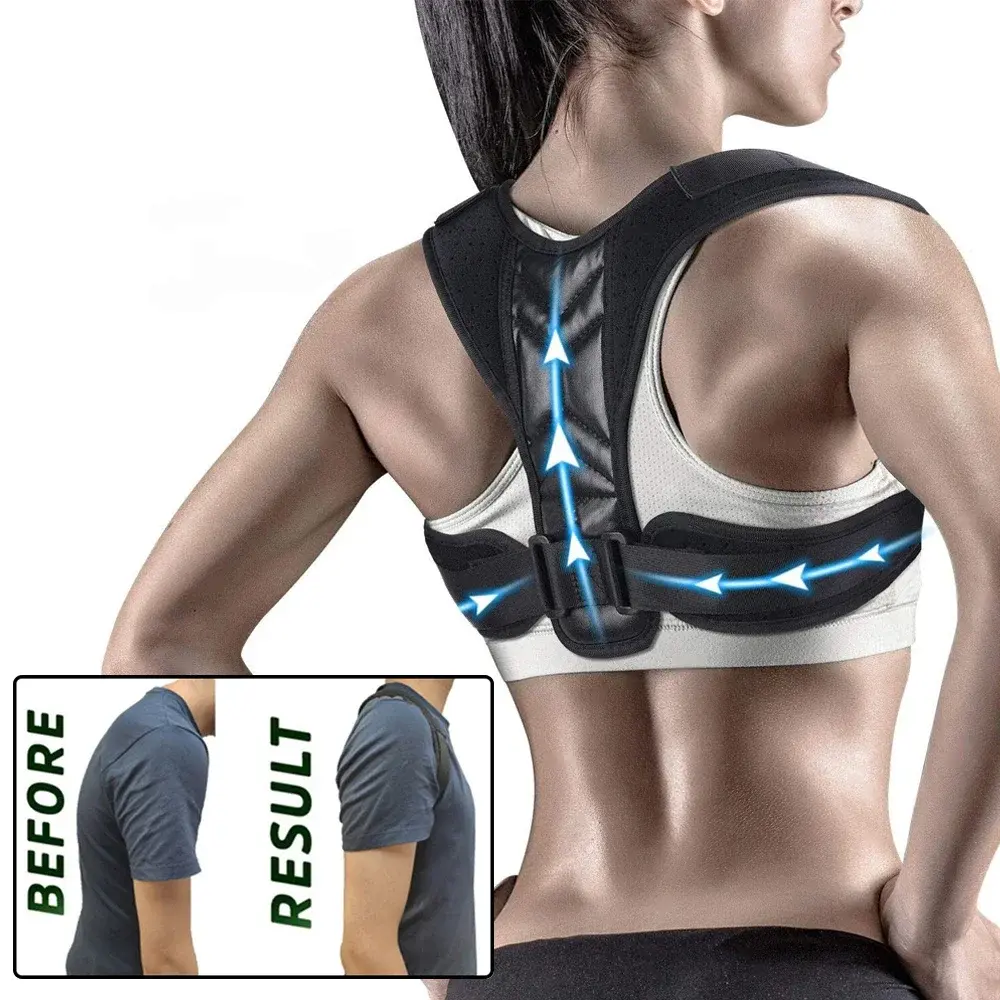 Adjustable Posture Corrector – Back & Shoulder Support for Men & Women | Spine Protection & Pain Relief | Prevent Humpback & Improve Posture