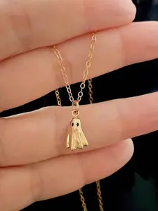 Ghost Pendant Necklace for Women, Dainty Necklace, Versatile Jewelry for Any Occasion, Perfect Gift for Holidays🎁, Stylish and Unique Design