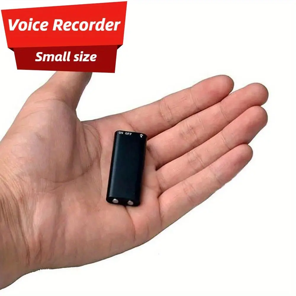 Mini Notepin Voice Recorder Player, Portable Rechargeable Smart Device with 16GB Storage (2400-Hour Capacity), 26-Hour Battery Life, Strong Magnet Clip for Lectures, Meetings, Hidden Voice Recorder
