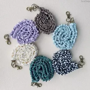 Stretchy Scrunchie Lanyard for ID Badges and Keys, Durable Lightweight Wrist Lanyard with Rotatable Metal Base and Sturdy Clasp, Adjustable Comfortable Hypoallergenic Fabric for Work, Travel, and Gym