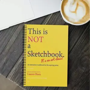 This Is Not a Sketchbook Coil Drawing Coloring Book, Creative Art Supplies, Perfect for Artists and Designers, Ideal Gift for Creatives