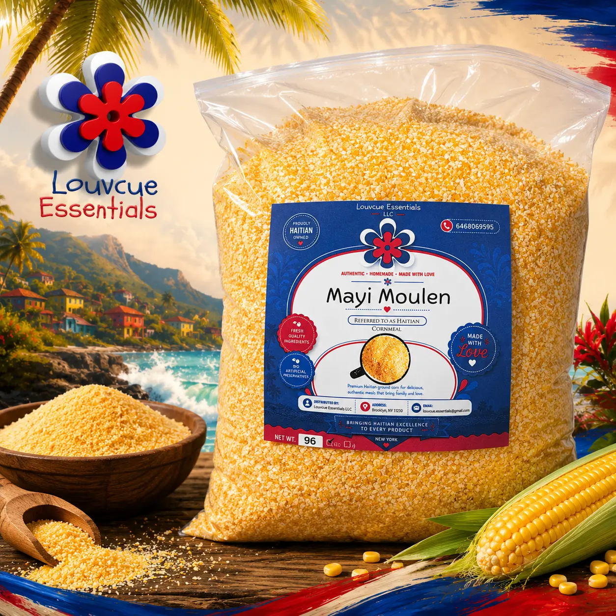 Mayi Moulen gou tet (often referred to as Haitian Cornmeal)