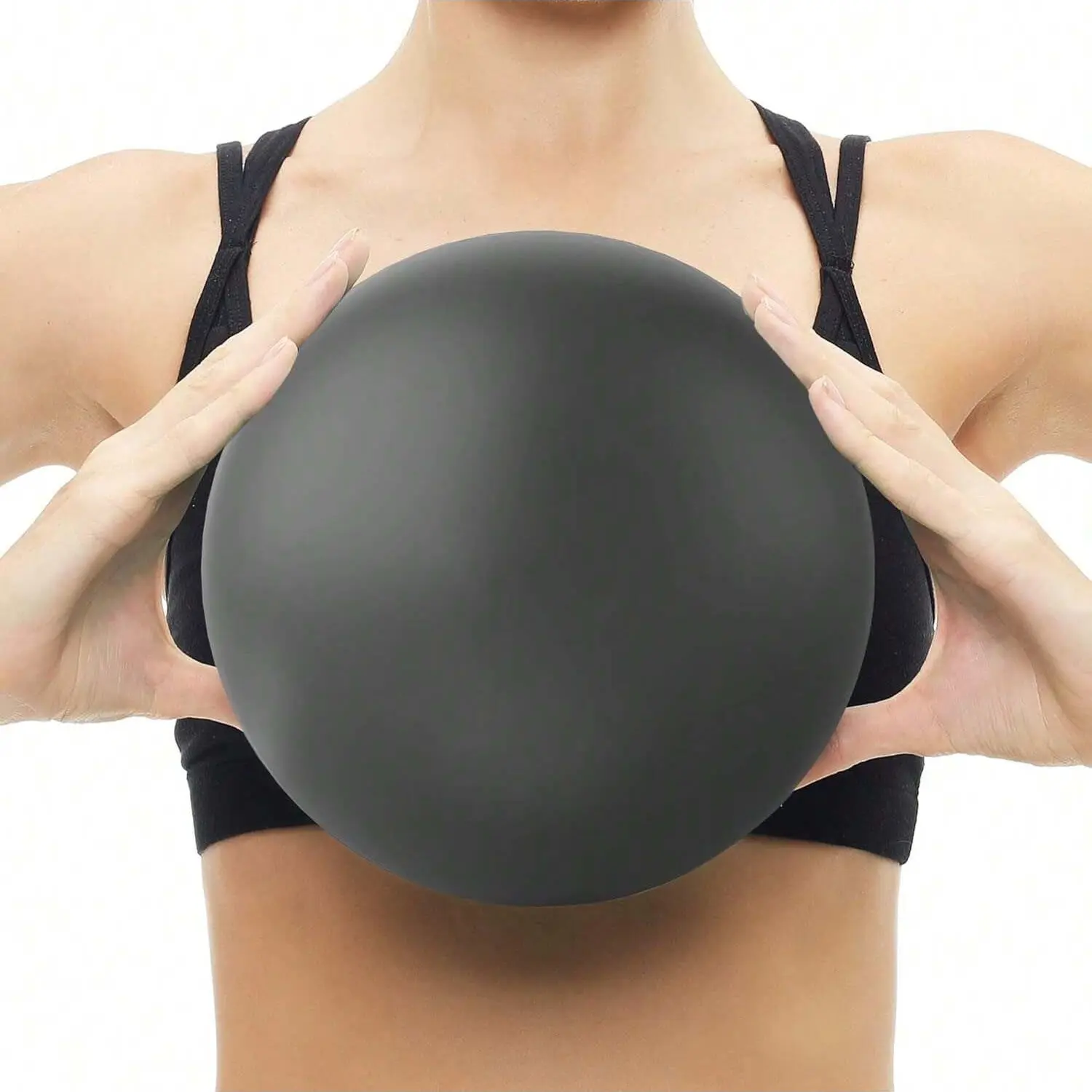 Yoga Ball and Pilates Ball Mini Fitness Sphere, Sports Ball, Gym Ball, Workout Ball, Training Equipment, 25cm Core Stability Exercise Ball for Yoga, Pilates, and Physical Therapy, Ideal for Balance, Office Use and Home Workout