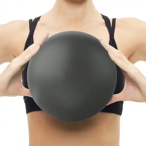 Yoga Ball and Pilates Ball Mini Fitness Sphere, 25cm Core Stability Exercise Ball for Yoga, Pilates, and Physical Therapy, Ideal for Balance and Office Use