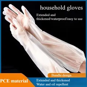 Gloves, disposable gloves, loose gloves, long cleaning gloves, transparent gloves, aquarium gloves, long dishwashing gloves, disposable transparent gloves, plastic gloves, long sleeved gloves, arm gloves