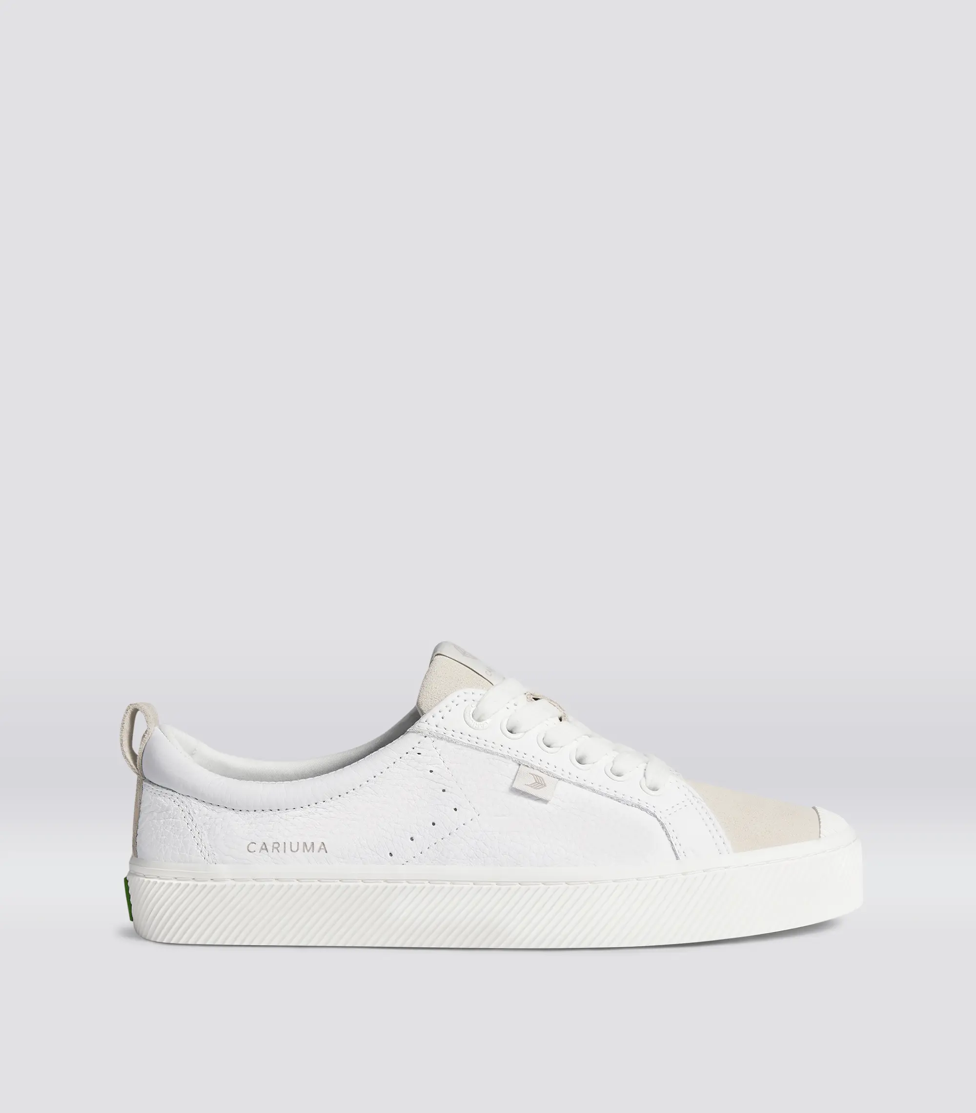 OCA Pebbled Leather White Suede Vintage White OCA Pebbled Leather White Suede Vintage White