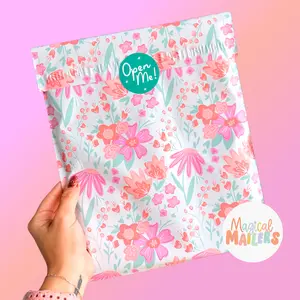 10x13" Blissful Floral Poly Mailer